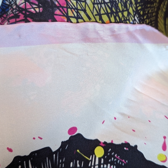 "Christian LaCroix" Square Silk Scarf - Picture 3 of 7